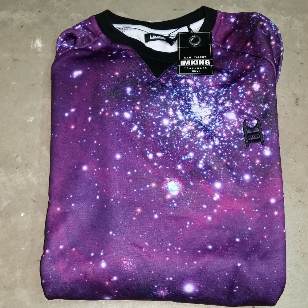 IMKING Galaxy Sweatshirt Size L - Picture 4 of 5